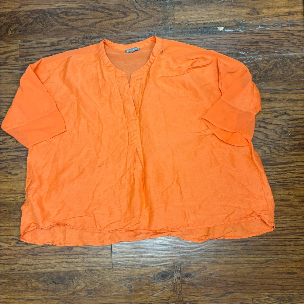 Jessica London Orange 30W Casual Top 42-0671-0